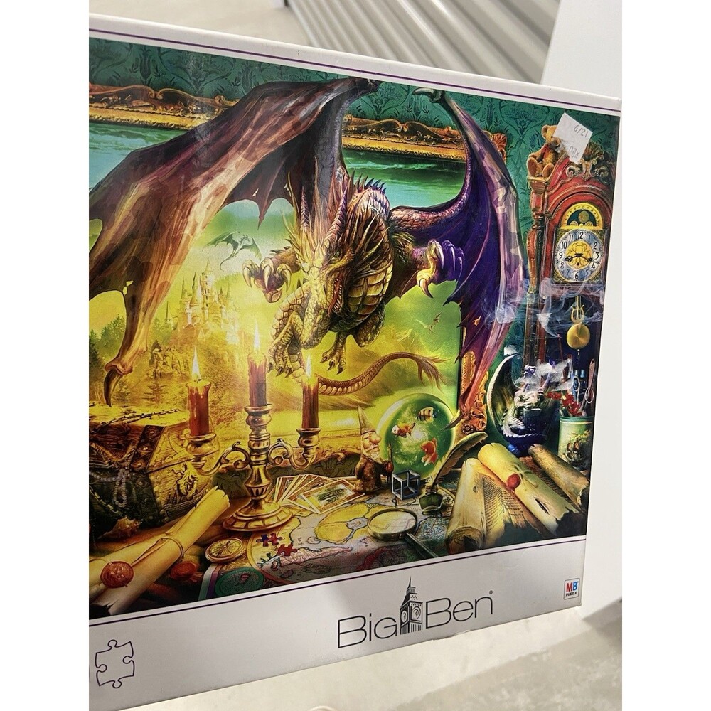 Jigsaw Puzzle 2000 Pieces Nightly Dragon Graphic Completed